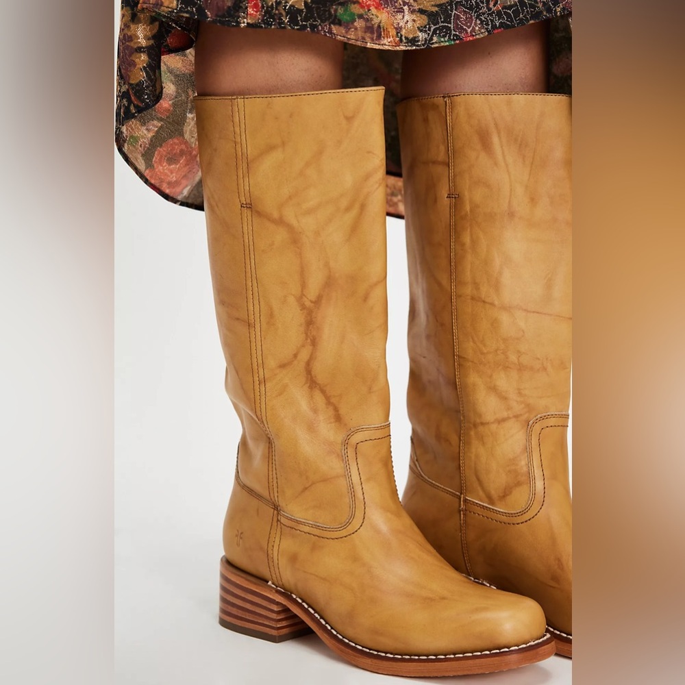 Frye Campus 14L Boots Banana - Picture 2 of 10